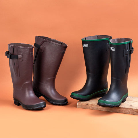 Extra Wide Calf Wellies up to 50cm - Jileon Wellies