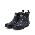 Ankle Wellies - Black and White Spot - Wide Foot - Easy to Slip On - Jileon Wellies