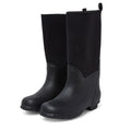 Extra Wide Calf Black Neoprene Wellies - Wide in Foot and Ankle - Fit 40-50cm Calf - Jileon Wellies