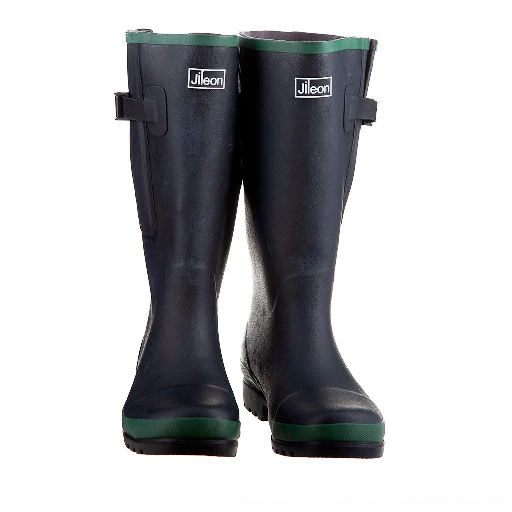 Extra Wide Calf Wellies with Rear Expansion - up to 50cm Calf - Wide in Foot & Ankle - Jileon Wellies