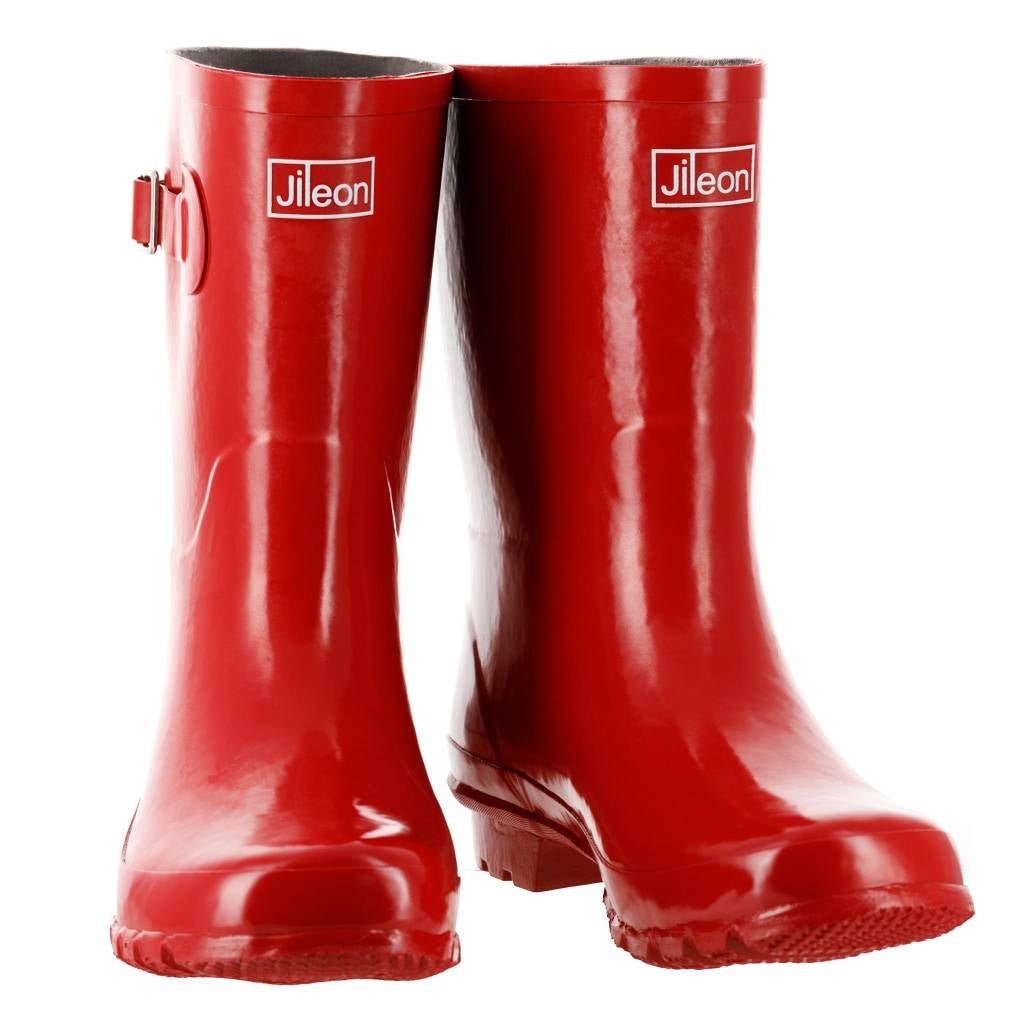 Half Height Red Glossy Wellies Wide Foot And Ankle Jileon Wellies half-height-red-glossy-wellies-wide-foot-and-ankle-jileon-wellies
