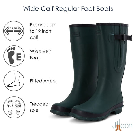 Which Jileon wellies are best for slim ankles and wide calves?
