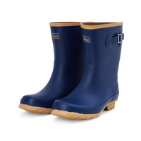 Half Height Oxford Blue Wellies - Wide Foot & Ankle