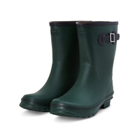 Half Height Dark Green Wellies - Wide Foot & Ankle