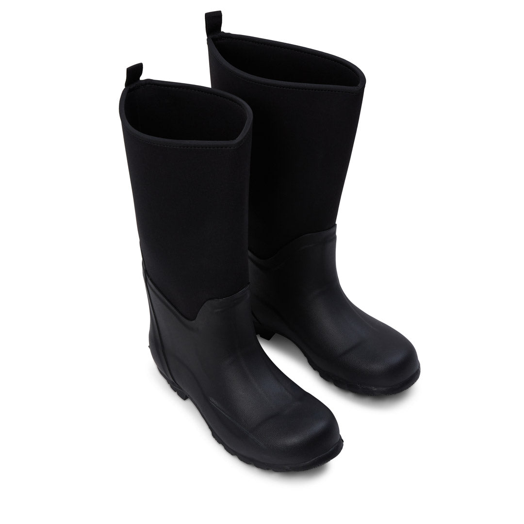 Neoprene Wellies Mens Wide Foot Wellies Extra Wide Calf Black