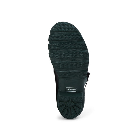 Wide Calf Wellies - Green with Black Trim - Regular Fit in Foot and Ankle - 37 to 49cm Calf