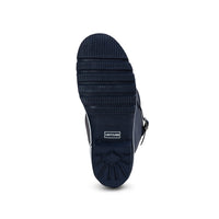 Wide Calf Wellies - Navy with Cream Trim - Wide in Foot & Ankle - Fit 37 to 46cm Calf
