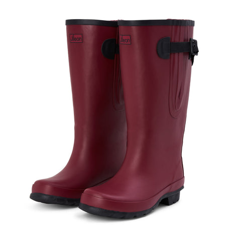 Extra Wide Calf Raspberry Wellies - Wide in Foot and Ankle - Fit 40-57cm Calf