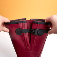 Extra Wide Calf Raspberry Wellies - Wide in Foot and Ankle - Fit 40-57cm Calf