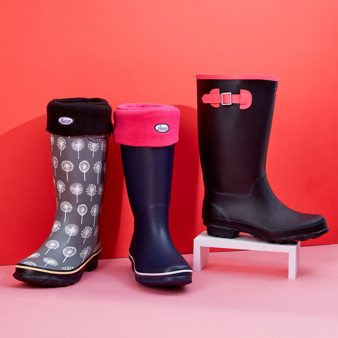 Wellies Rain Boots For Women Extra Wide Calf Wellies Fit Up To