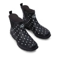 Ankle Wellies - Black and White Spot - Wide Foot - Easy to Slip On - Jileon Wellies