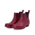 Ankle Wellies - Raspberry - Wide Foot - Easy to Slip On - Jileon Wellies