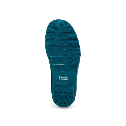Ankle Wellies - Teal with White Spots - Wide Foot - Easy to Slip On - Jileon Wellies