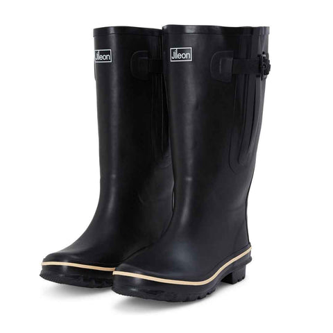 Extra Wide Calf Black Wellies - Wide in Foot and Ankle - Fit 40-57cm Calf