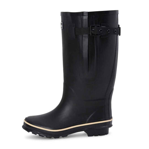 Extra Wide Calf Black Wellies - Wide in Foot and Ankle - Fit 40-57cm Calf