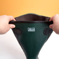 Extra Wide Calf Wellies -Green - Wide in Foot and Ankle - Fit 40-57cm Calf - Jileon Wellies