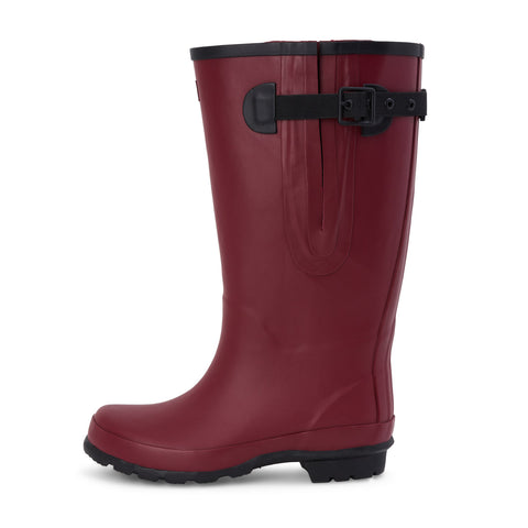 Extra Wide Calf Raspberry Wellies - Wide in Foot and Ankle - Fit 40 - 57cm Calf - Single