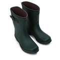 Half Height Dark Green Wellies - Wide Foot & Ankle - Jileon Wellies