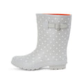 Half Height Grey Spotted Wellies - Wide Foot and Ankle - Jileon Wellies