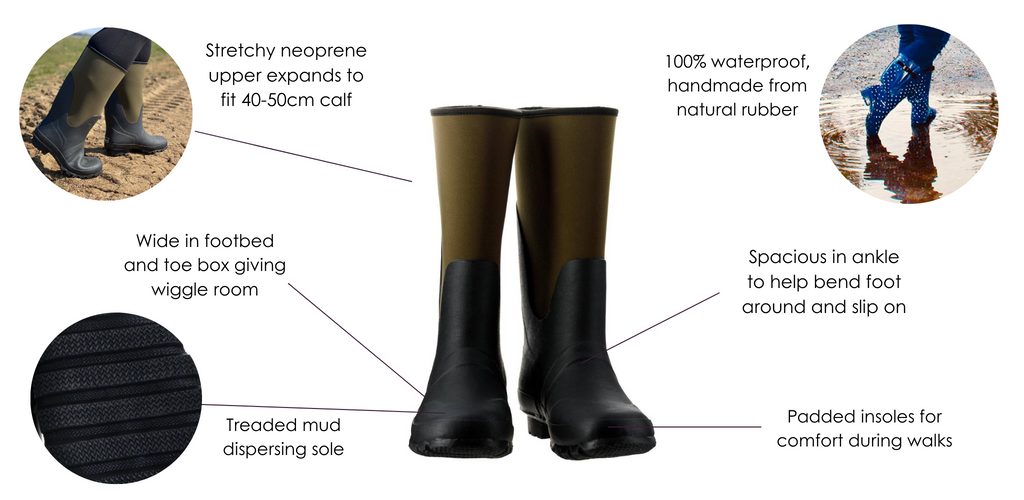 Wide fit best sale neoprene wellies