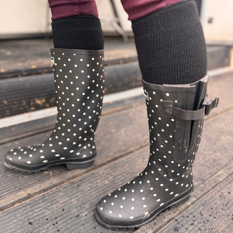 Premium Thermal Heat Boot Socks - Stretch to Fit 53cm Calf - Jileon Wellies