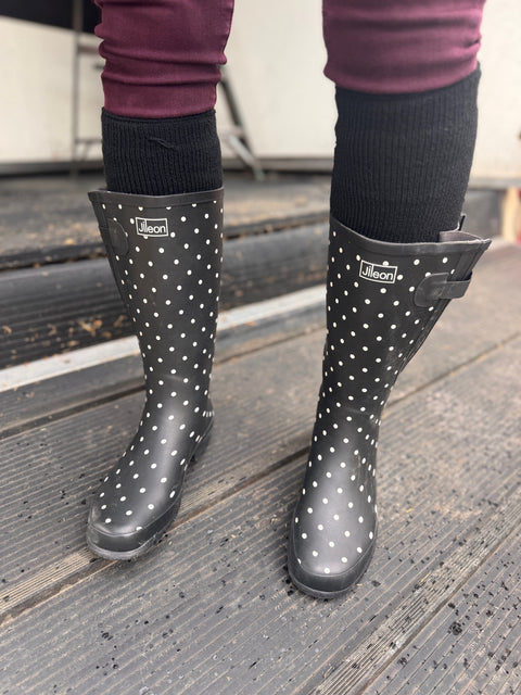 Premium Thermal Heat Boot Socks - Stretch to Fit 53cm Calf - Jileon Wellies