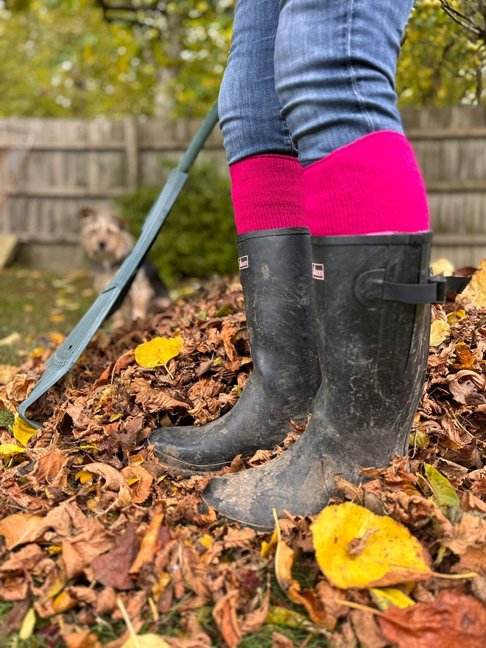 Premium Thermal Heat Boot Socks - Stretch to Fit 53cm Calf - Jileon Wellies