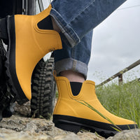 Ankle Wellies - Yellow Matt - Wide Foot - Jileon Wellies