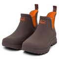 Ankle Performance Wellies - Chocolate and Orange Trim - Easy to Slip On