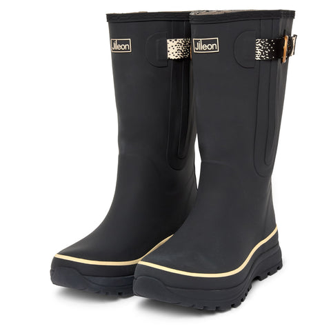 Extra Wide Calf Performance Black Wellies - Wide in Foot and Ankle - Fit 40-57cm Calf