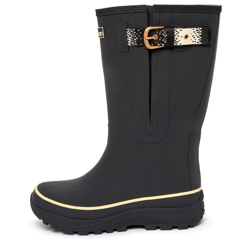 Extra Wide Calf Performance Black Wellies - Wide in Foot and Ankle - Fit 40-57cm Calf