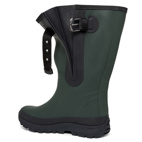 Extra Wide Calf Performance Wellies -Green - Wide Foot & Ankle - Fit 40-57cm Calf