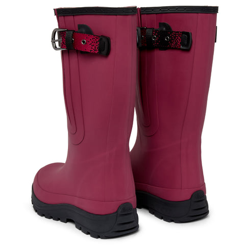 Extra Wide Calf Performance Wellies -Raspberry - Wide Foot & Ankle - Fit 40-57cm Calf