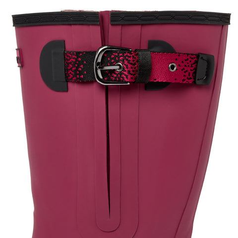 Extra Wide Calf Performance Wellies -Raspberry - Wide Foot & Ankle - Fit 40-57cm Calf