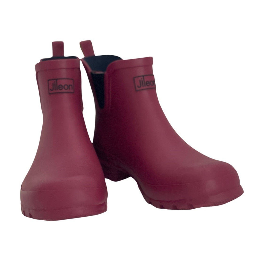 Ankle Wellies - Raspberry - Wide Foot - Jileon Wellies