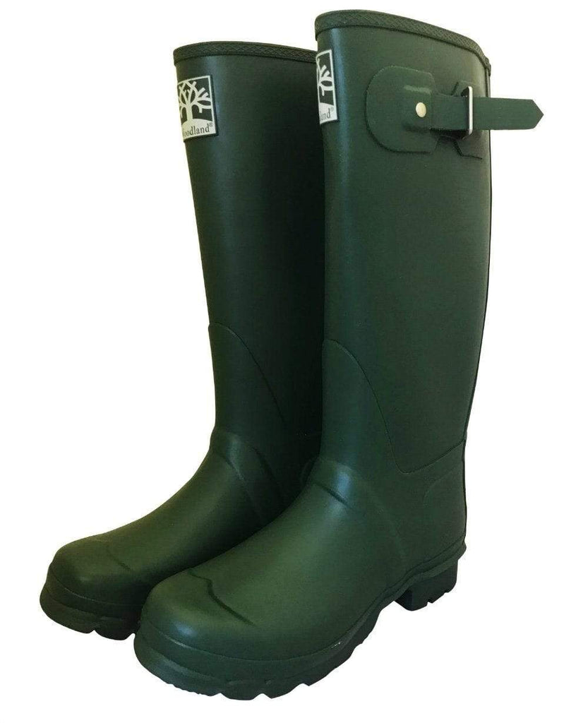 Durable Green Country Wellies by Woodlands - Jileon Wellies