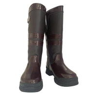 Extra Wide Calf Brown Country Boots - Wide in Foot and Ankle - Fit 40-50cm Calf - Jileon Wellies