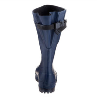 Extra Wide Calf Hard Wearing Navy Blue Wellies - Regular Fit in Foot and Ankle - up to 50cm Calf - Jileon Wellies