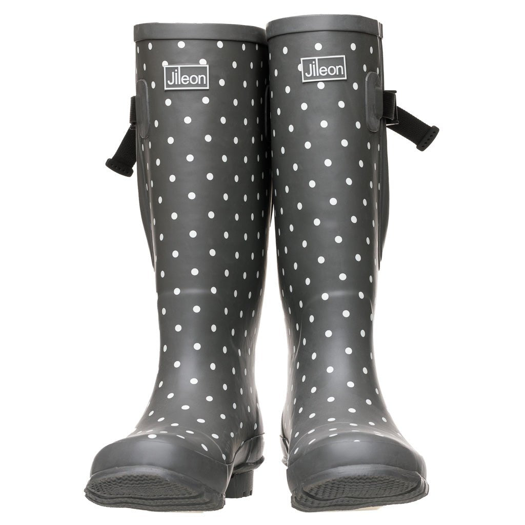 Extra Wide Calf Wellies with Rear Expansion - up to 50cm Calf - Wide i ...