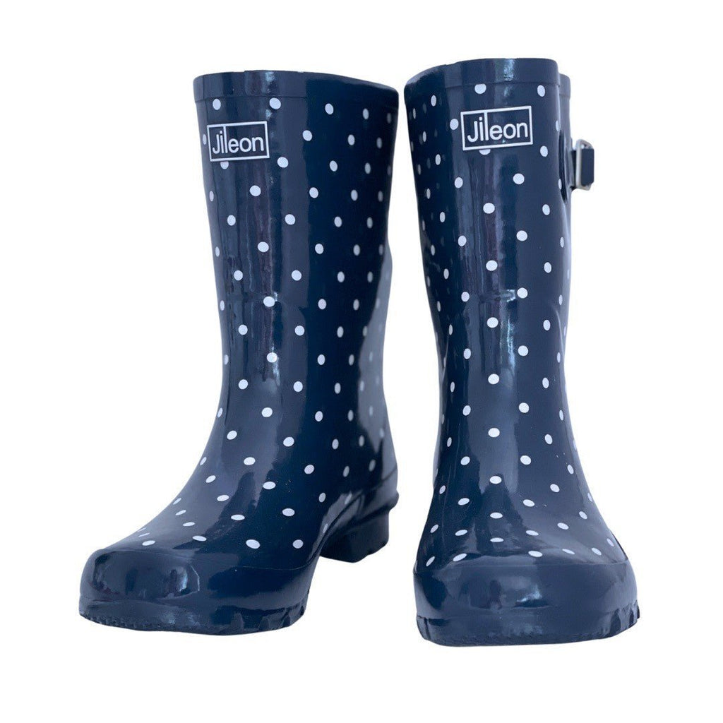 Half Height Wide Foot Wellies for Women - Easy to Slip on & Take Off â Jileon Wellies