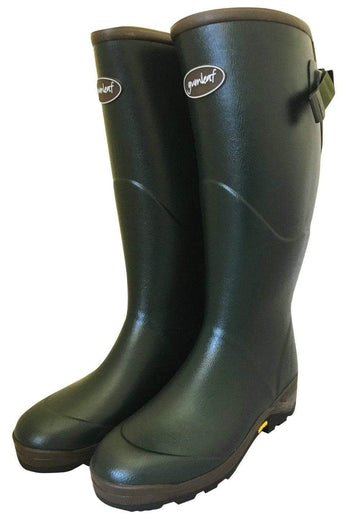 Hard Wearing Wide Fit Green Wellies by Gumleaf - Jileon Wellies