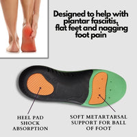 Padded Orthotic Insoles for Arch Support - Jileon Wellies