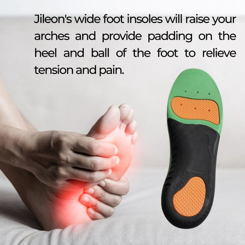 Padded Orthotic Insoles for Arch Support - Jileon Wellies