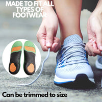 Padded Orthotic Insoles for Arch Support - Jileon Wellies