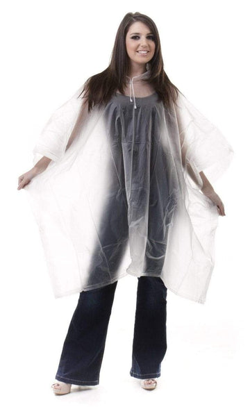 Transparent Disposable Rain Poncho - Jileon Wellies